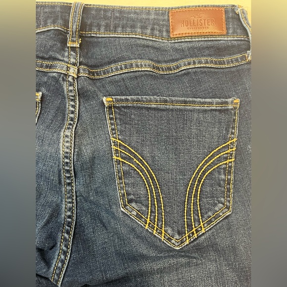 Hollister Dark Blue Mid-Rise Super Skinny Jeans Classic Stretch Women’s Size 7R - Picture 12 of 14